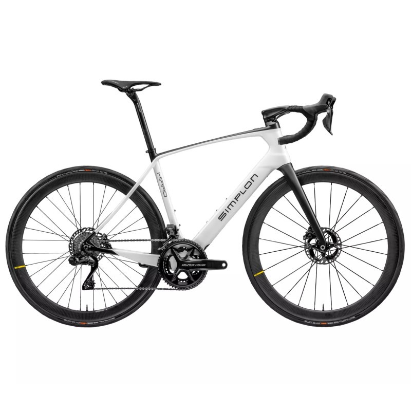 SIMPLON KIARO PMAX - 105 DI2 - CARBON ELECTRIC ROAD BIKE - 2023 - PEARLWHITE GLOSSY / BLACK GLOSSY